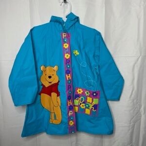 Vintage Disney Pooh 100 Acre Collection Raincoat Girls Size 4